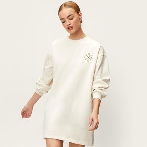 NWT Nasty Gal Recycled Petite Graphic Mini Sweater Dress - XS